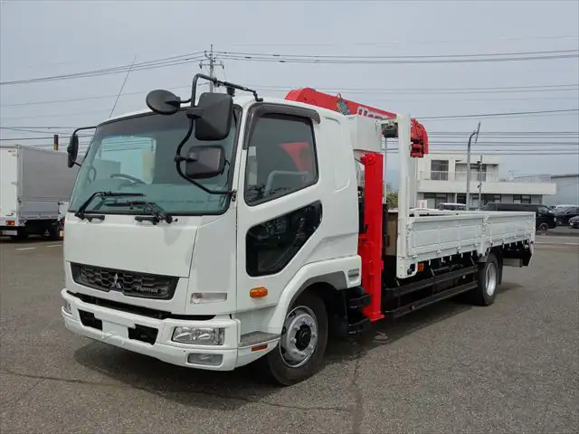 三菱 ファイター 中型/増トン 車両重機運搬 4段クレーン ラジコン の中古トラック【車両No.163982】