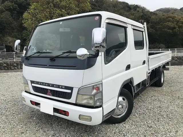 三菱 キャンター 小型 平ボディ Wキャブ 床鉄板 の中古トラック【車両No.164110】