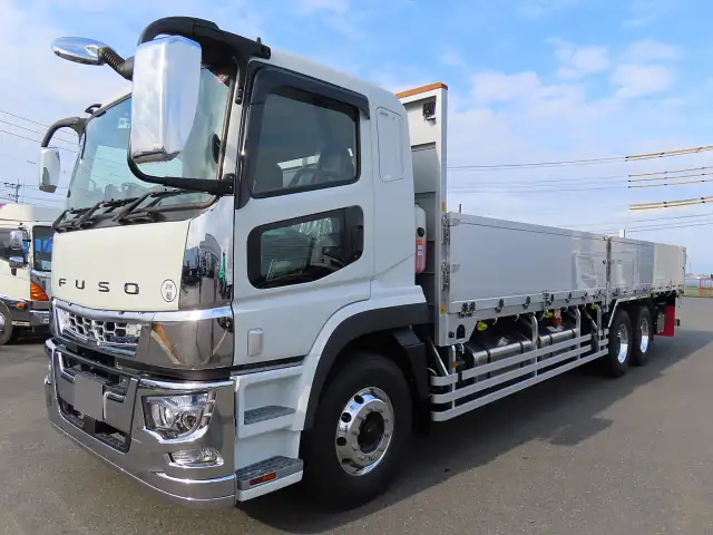 三菱 スーパーグレート 大型 平ボディ アルミブロック ベッド の中古トラック【車両No.163198】