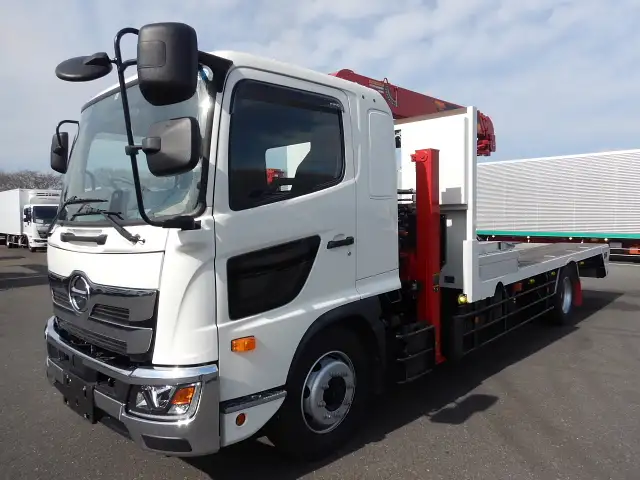日野 レンジャー 中型/増トン 車両重機運搬 4段クレーン フックイン の中古トラック【車両No.162325】