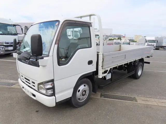 いすゞ エルフ 小型 平ボディ 床鉄板 アルミブロック の中古トラック【車両No.152740】