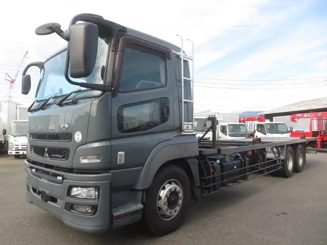 三菱 スーパーグレート 大型 平ボディ 床鉄板 エアサス の中古トラック【車両No.147799】