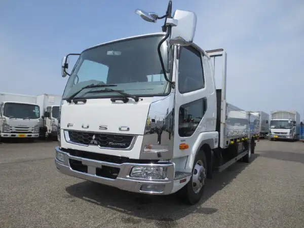 三菱 ファイター 中型/増トン 平ボディ アルミブロック ベッド の中古トラック【車両No.164210】
