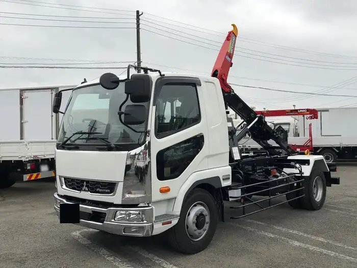 三菱 ファイター 中型/増トン アームロール ツインホイスト ベッド の中古トラック【車両No.164414】