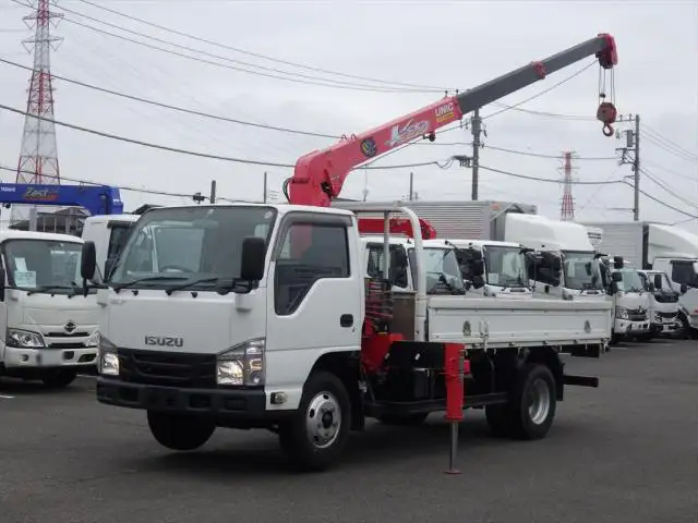 いすゞ エルフ 小型 クレーン付 3段 ラジコン の中古トラック【車両No.164596】