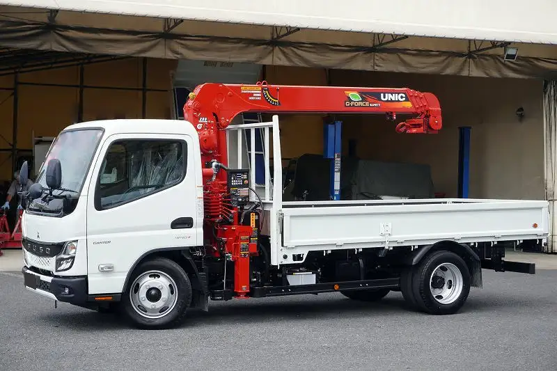 三菱 キャンター 小型 クレーン付 4段 ラジコン の中古トラック【車両No.164639】