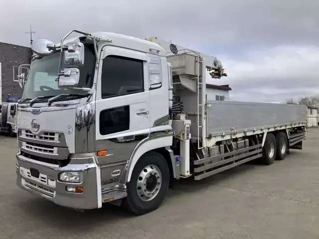 日産UD クオン 大型 クレーン付 アルミブロック 4段 の中古トラック【車両No.164687】