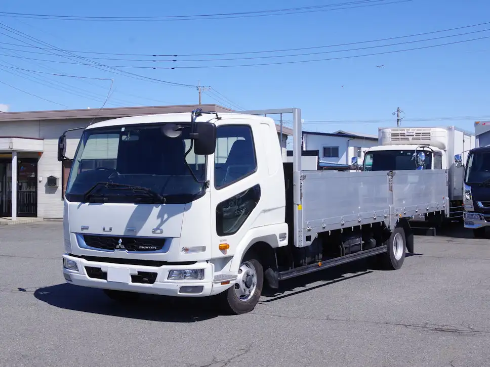 三菱 ファイター 中型/増トン 平ボディ アルミブロック ベッド の中古トラック【車両No.164629】