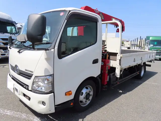 日野 デュトロ 小型 クレーン付 床鉄板 3段 の中古トラック【車両No.164795】