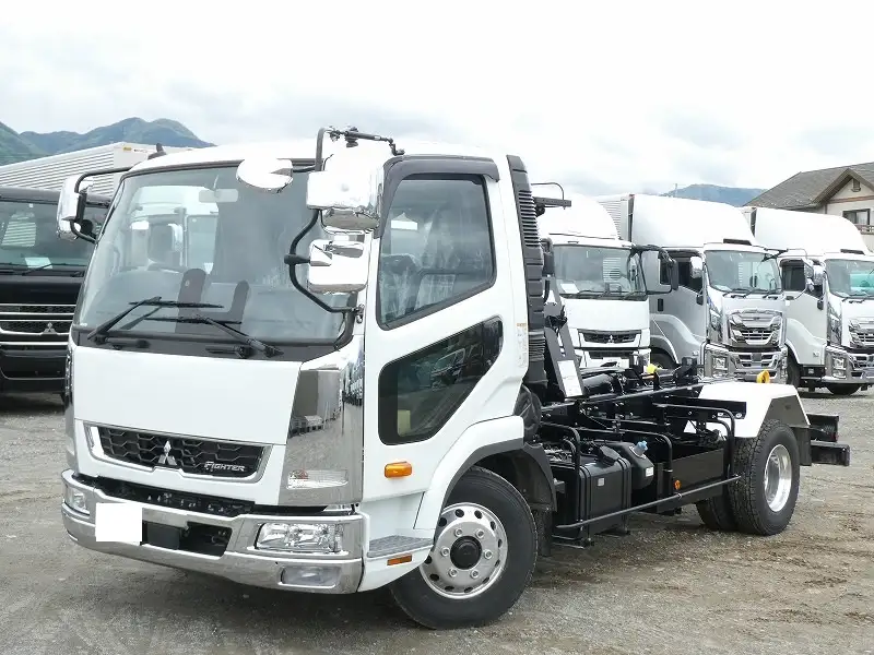 三菱 ファイター 中型/増トン アームロール コンテナ付き ツインホイスト の中古トラック【車両No.165041】