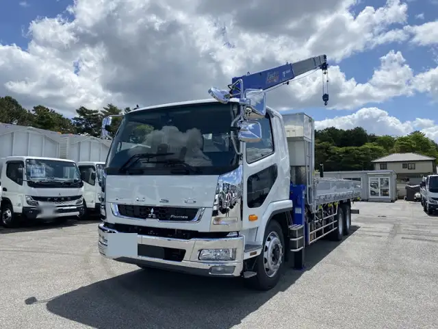 三菱 ファイター 中型/増トン クレーン付 アルミブロック 4段 の中古トラック【車両No.164966】