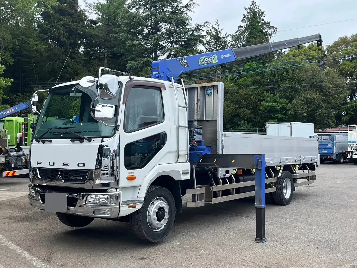 三菱 ファイター 中型/増トン クレーン付 アルミブロック 4段 の中古トラック【車両No.165037】