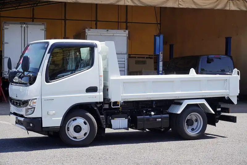 三菱 キャンター 小型 ダンプ ローダー 強化 の中古トラック【車両No.165223】