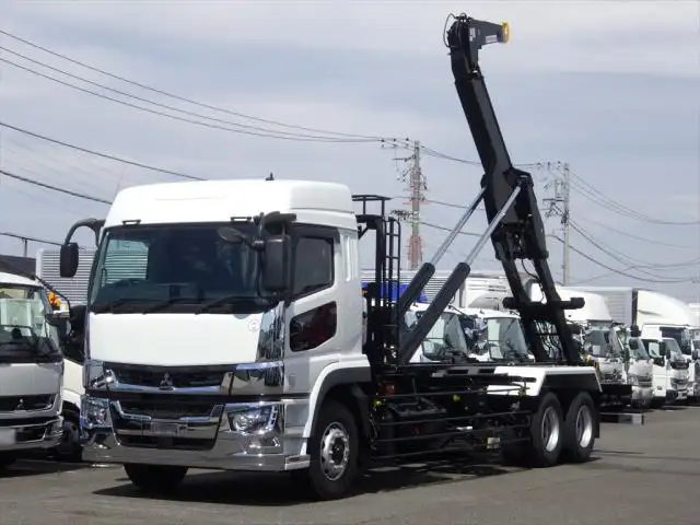 三菱 スーパーグレート 大型 アームロール ハイルーフ ツインホイスト の中古トラック【車両No.165280】