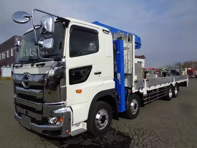 日野 プロフィア 大型 車両重機運搬 4段クレーン ラジコン の中古トラック【車両No.165532】