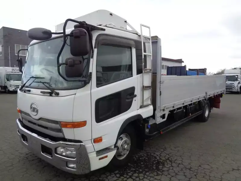 日産UD コンドル 中型/増トン 平ボディ アルミブロック ベッド の中古トラック【車両No.165541】
