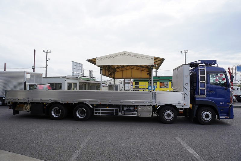 日産UD クオン 大型 平ボディ ハイルーフ 床鉄板｜画像2