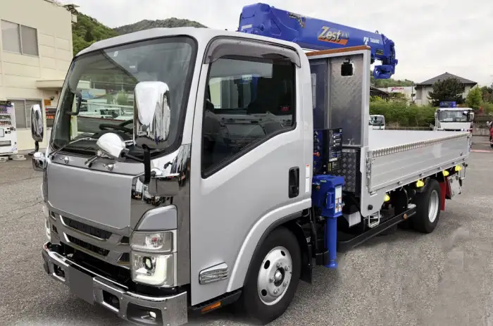 いすゞ エルフ 小型 クレーン付 床鉄板 アルミブロック の中古トラック【車両No.165636】