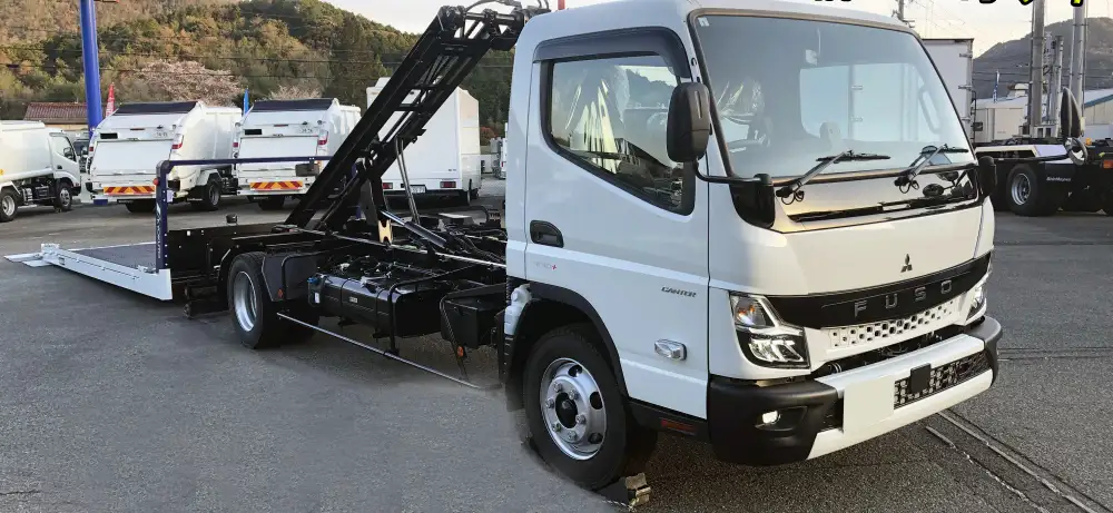 三菱 キャンター 小型 車両重機運搬 ラジコン ウインチ の中古トラック【車両No.165708】