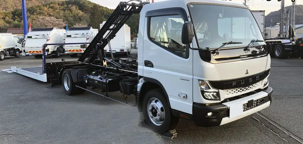 三菱 キャンター 小型 車両重機運搬 ラジコン ウインチ の中古トラック【車両No.165710】