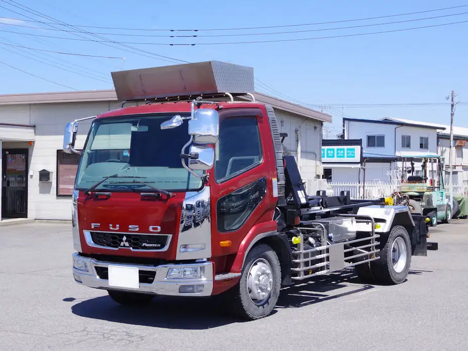 三菱 ファイター 中型/増トン アームロール ツインホイスト QKG-FK72FZ の中古トラック【車両No.165731】