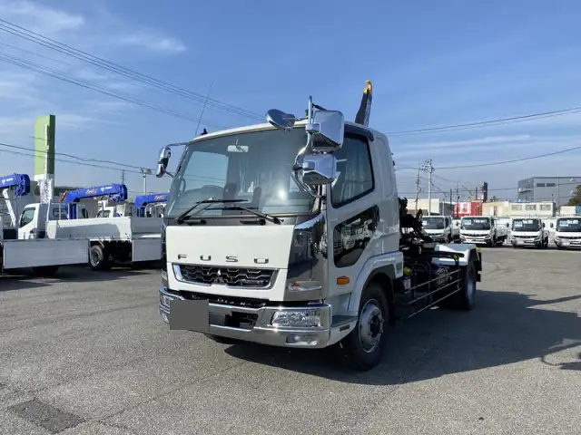 三菱 ファイター 中型/増トン アームロール ツインホイスト ベッド の中古トラック【車両No.165794】