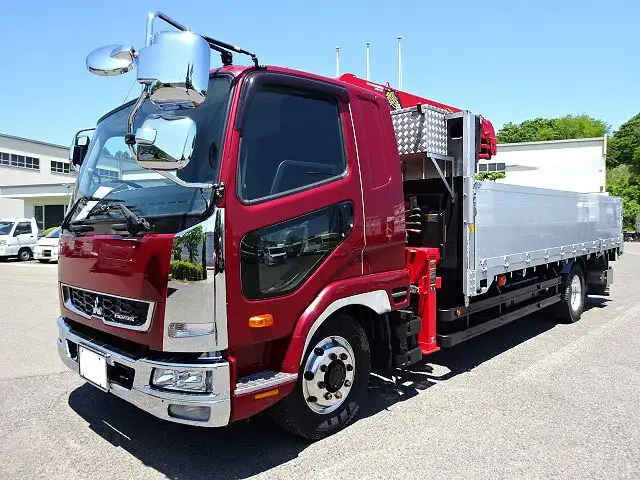 三菱 ファイター 中型/増トン クレーン付 アルミブロック エアサス の中古トラック【車両No.166049】