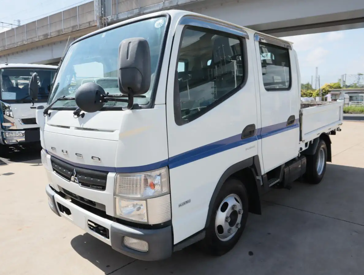 三菱 キャンター 小型 平ボディ Wキャブ 床鉄板 の中古トラック【車両No.166103】