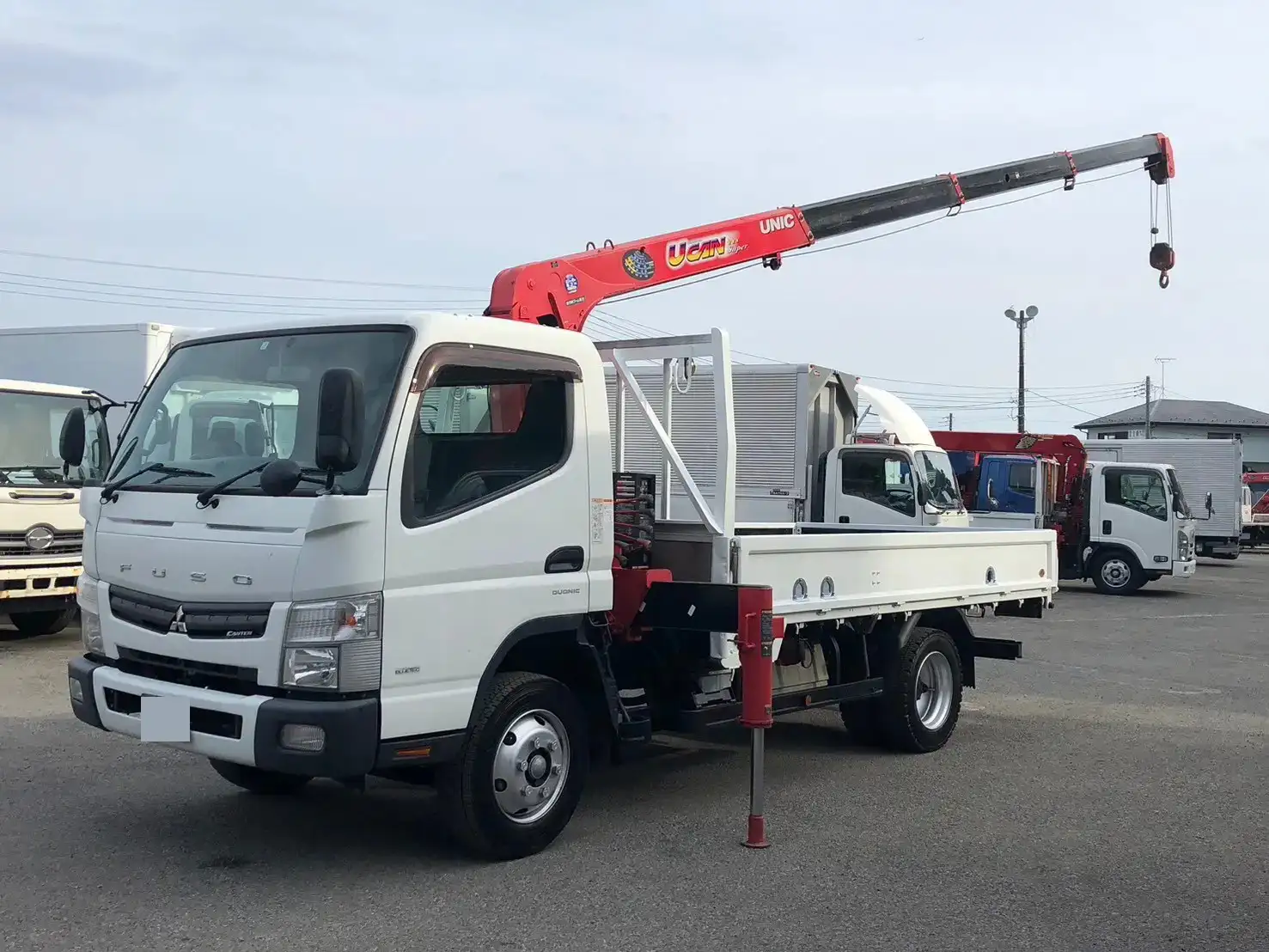 三菱 キャンター 小型 クレーン付 4段 ラジコン の中古トラック【車両No.166264】
