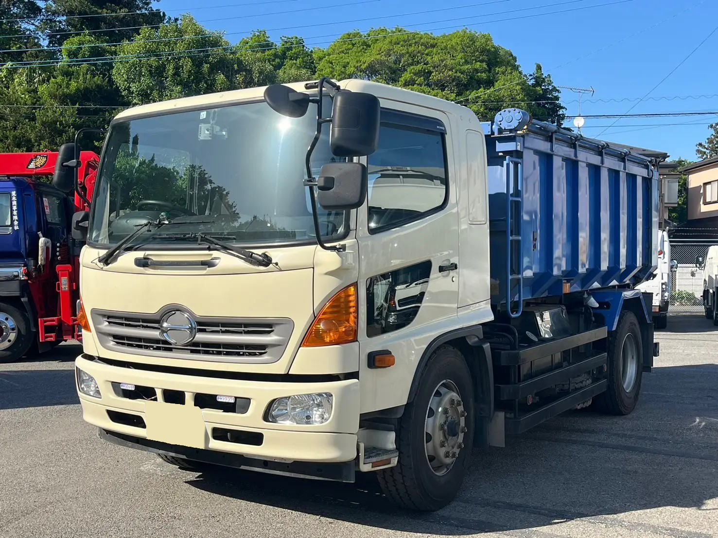 日野 レンジャー 中型/増トン ダンプ 土砂禁 天蓋付き｜画像1