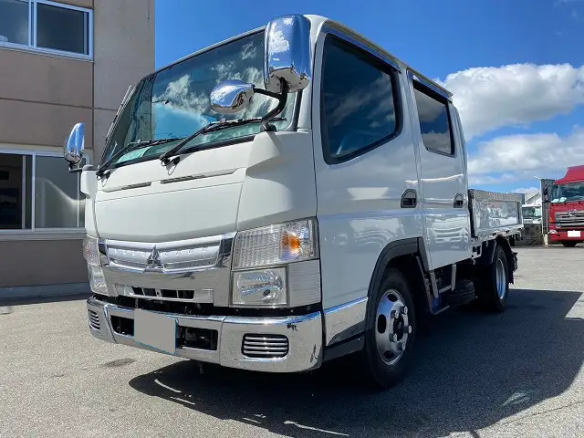 三菱 キャンター 小型 平ボディ Wキャブ TKG-FBA20 の中古トラック【車両No.166357】