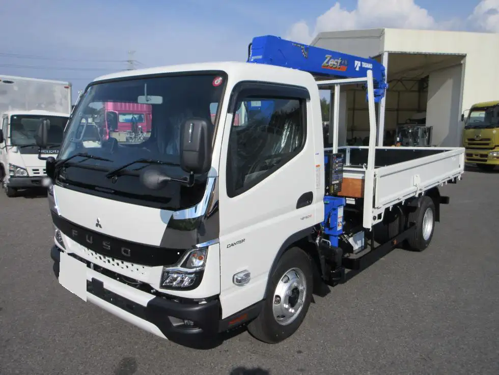 三菱 キャンター 小型 クレーン付 4段 ラジコン の中古トラック【車両No.166377】