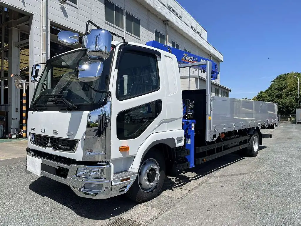 三菱 ファイター 中型/増トン クレーン付 アルミブロック 4段 の中古トラック【車両No.166411】