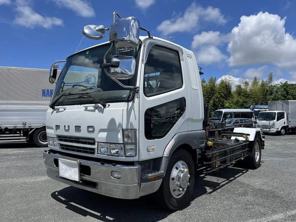 三菱 ファイター 中型/増トン アームロール シングルホイスト ベッド の中古トラック【車両No.166407】
