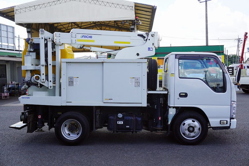 いすゞ エルフ 小型 高所・建柱車 高所作業車 電工仕様｜画像2