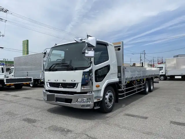 三菱 ファイター 中型/増トン 平ボディ アルミブロック ベッド の中古トラック【車両No.166596】