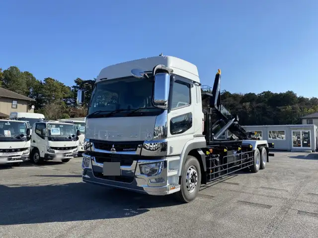 三菱 スーパーグレート 大型 アームロール ハイルーフ ツインホイスト の中古トラック【車両No.166632】