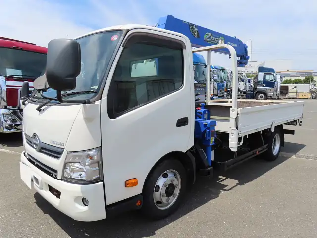 日野 デュトロ 小型 クレーン付 床鉄板 5段 の中古トラック【車両No.166629】
