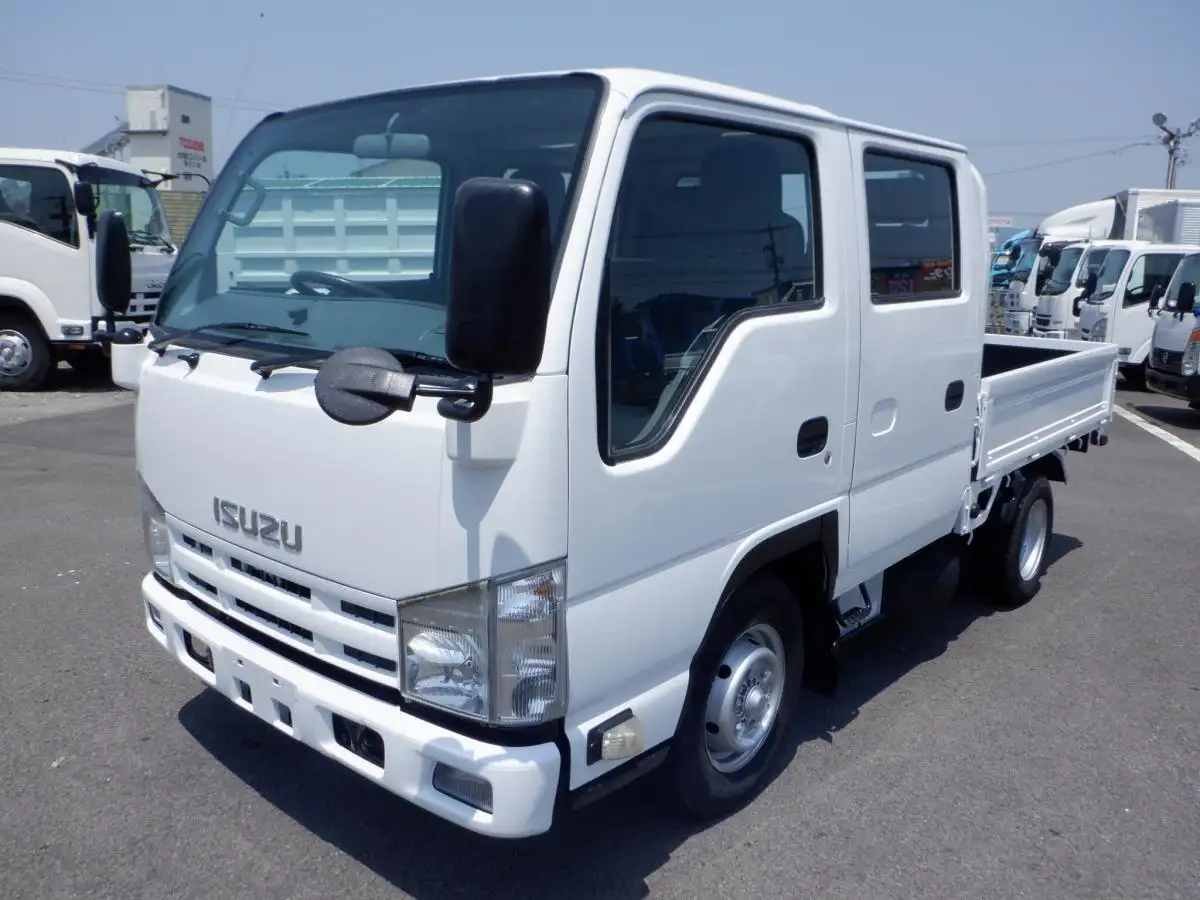 いすゞ エルフ 小型 平ボディ Wキャブ 床鉄板 の中古トラック【車両No.166760】