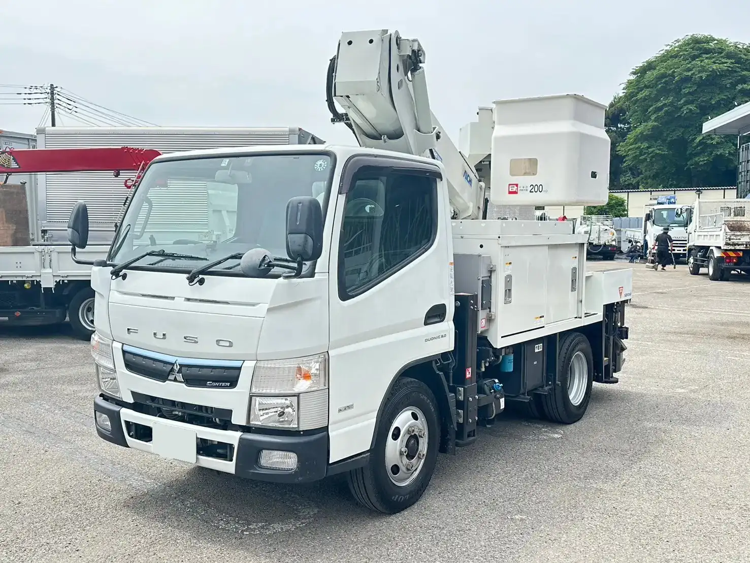 三菱 キャンター 小型 高所・建柱車 高所作業車 電工仕様 の中古トラック【車両No.166703】