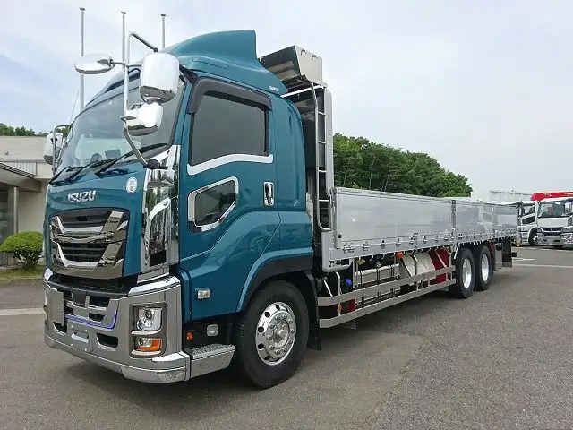 いすゞ ギガ 大型 平ボディ 床鉄板 アルミブロック の中古トラック【車両No.166812】