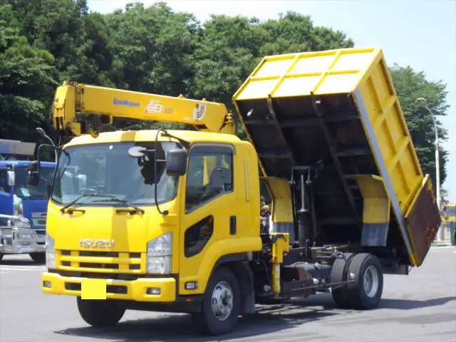 いすゞ フォワード 中型/増トン ダンプ 土砂禁 クレーン付き の中古トラック【車両No.167075】