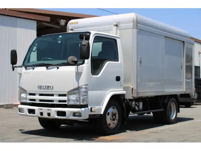 いすゞ エルフ 小型 アルミバン ボトルカー サイドドア の中古トラック【車両No.166985】