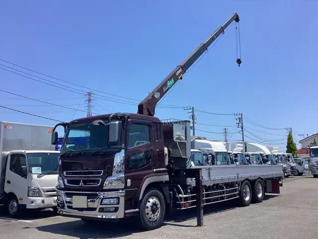 三菱 スーパーグレート 大型 クレーン付 床鉄板 エアサス の中古トラック【車両No.167177】