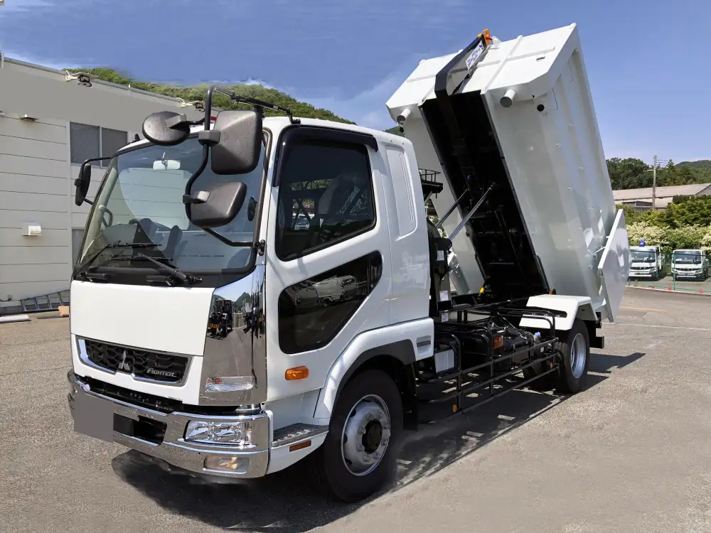 三菱 ファイター 中型/増トン アームロール コンテナ付き ツインホイスト の中古トラック【車両No.167254】