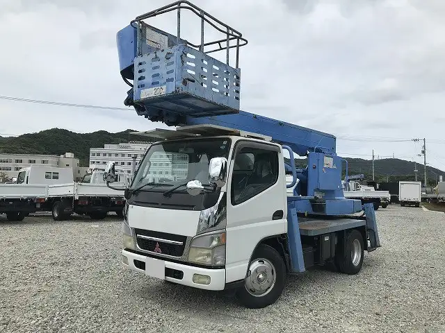三菱 キャンター 小型 高所・建柱車 高所作業車 KK-FE73EB の中古トラック【車両No.167562】