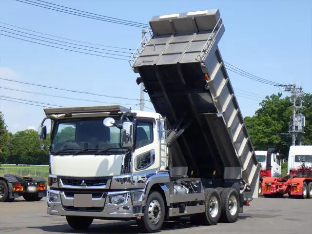 三菱 スーパーグレート 大型 ダンプ 土砂禁 ステンレス張り の中古トラック【車両No.167337】