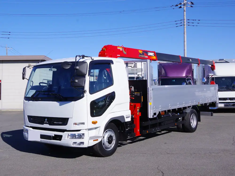 三菱 ファイター 中型/増トン クレーン付 アルミブロック 4段 の中古トラック【車両No.167582】
