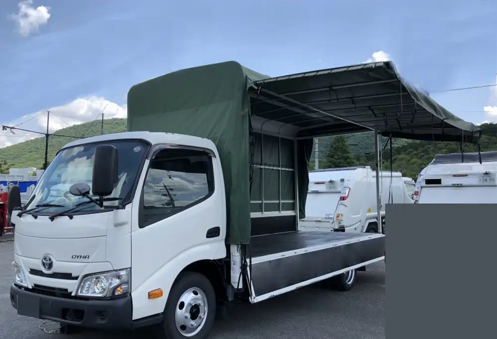 トヨタ ダイナ 小型 平ボディ 幌 2RG-XZU655 の中古トラック【車両No.167784】