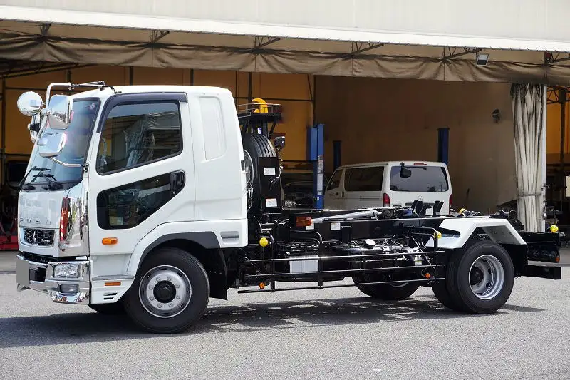 三菱 ファイター 中型/増トン アームロール ツインホイスト ベッド の中古トラック【車両No.167909】